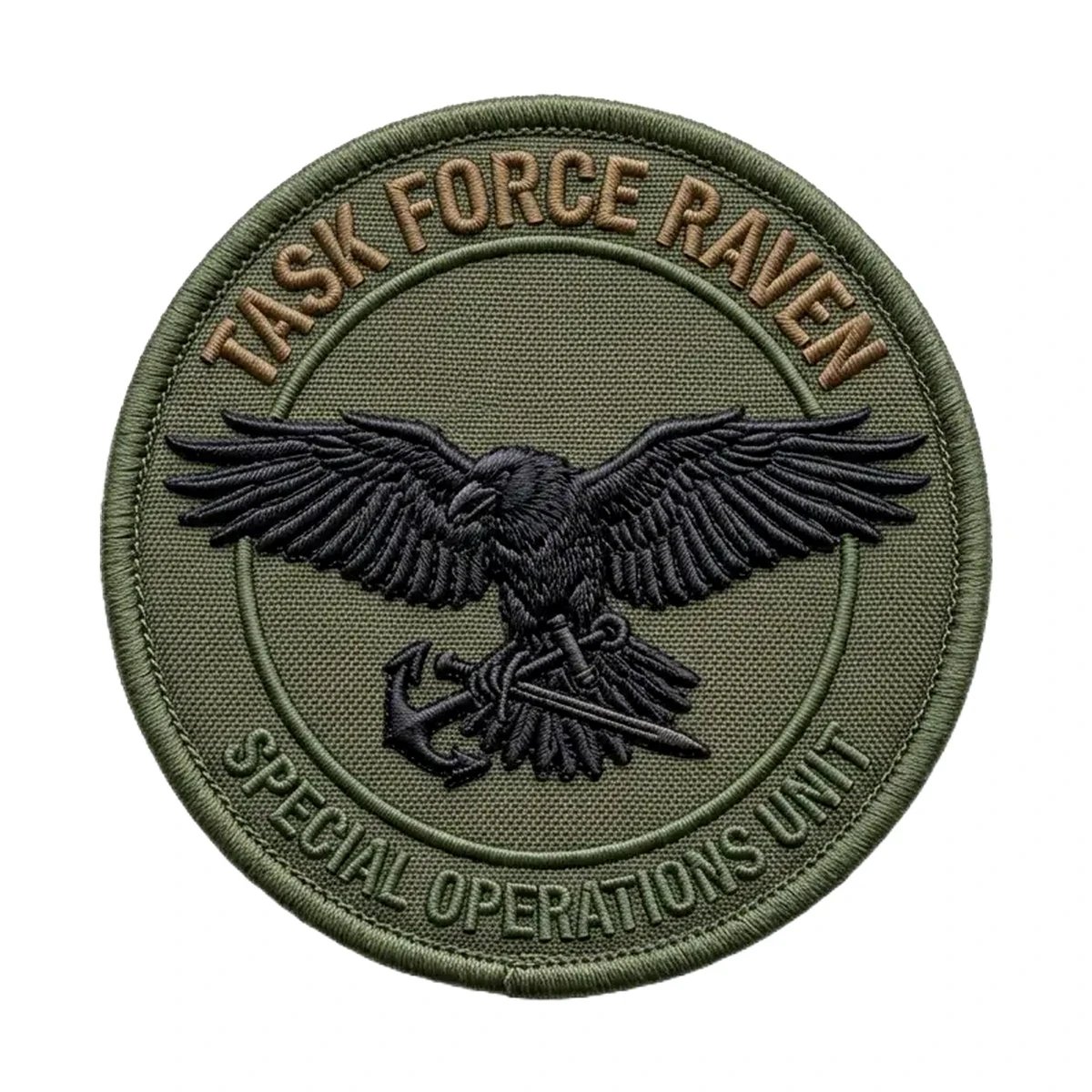 Finished raised 3D embroidered patch