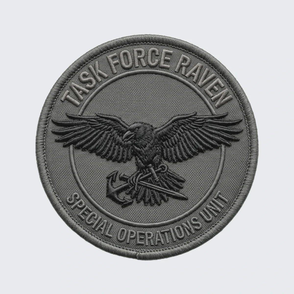 Flat design before 3D embroidered patch production