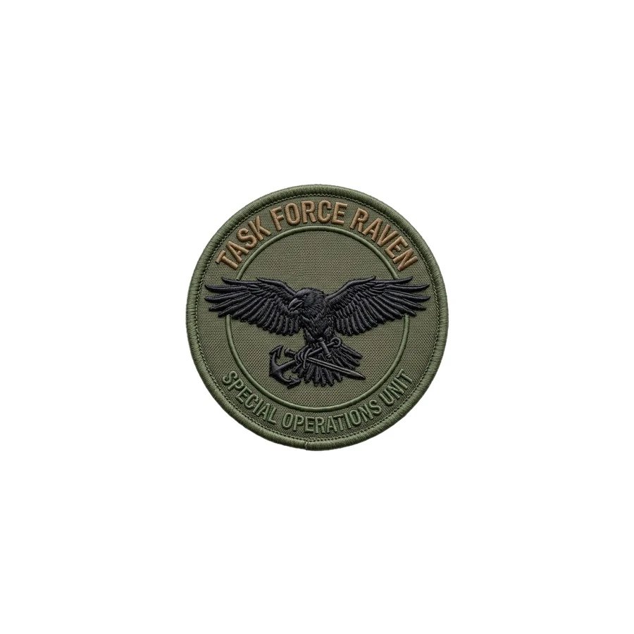 Custom raised embroidered crest patch