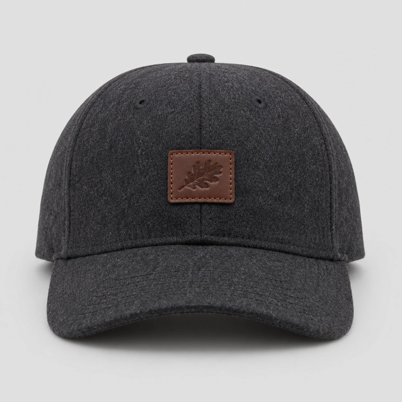 Custom cap with leather patch
