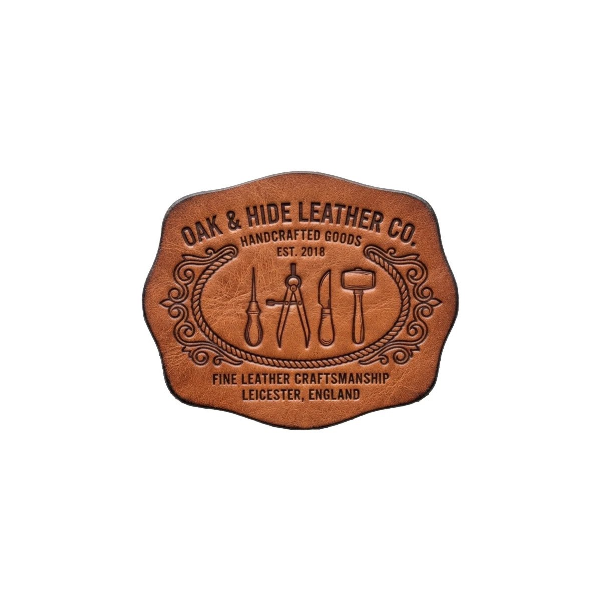 Custom leather patches for USA jackets and hats