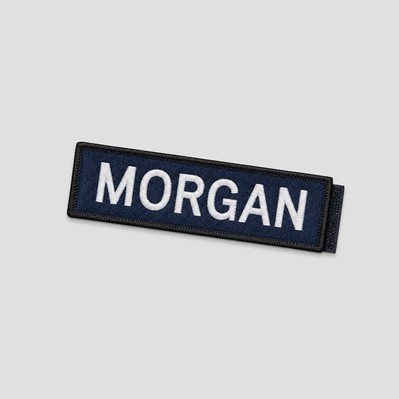 Custom hook-and-loop name tape