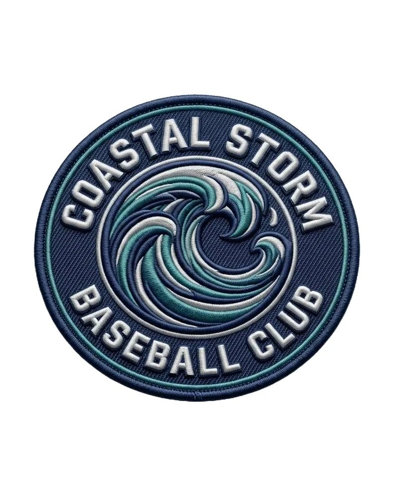 Custom 3D embroidered patch sample 1