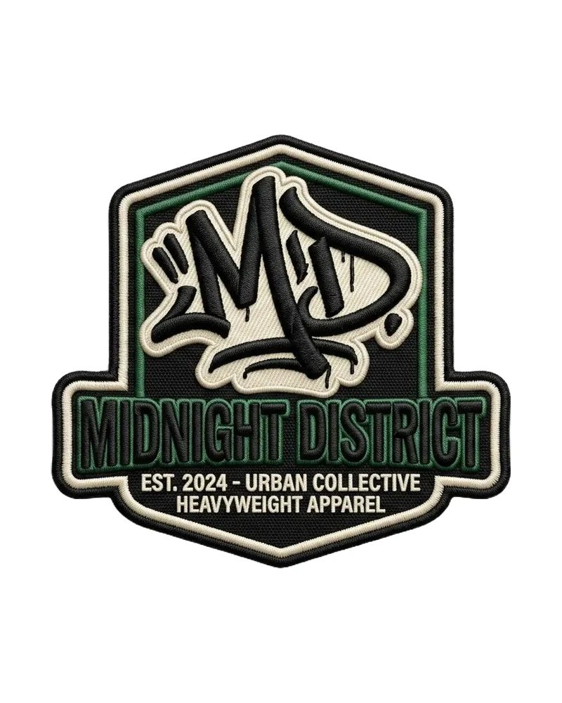 Custom 3D embroidered patch sample 10